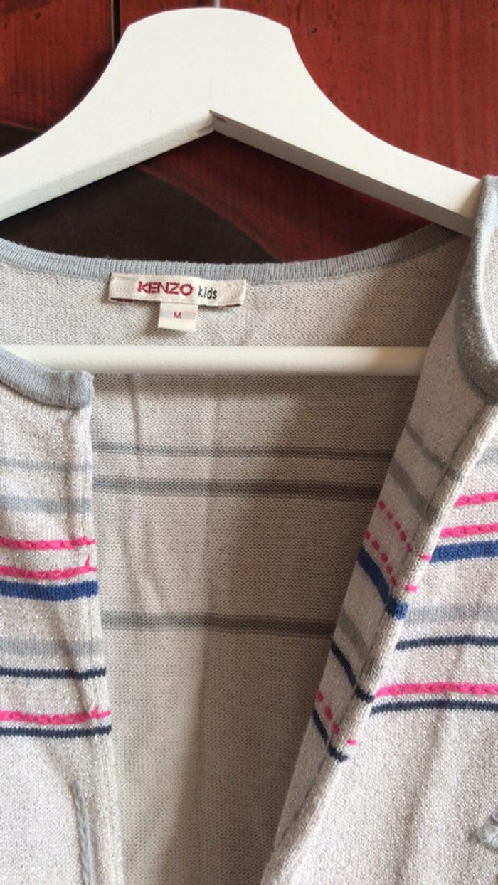 Kenzo junior gilet argenté taille M 14 ans - photo numéro 2