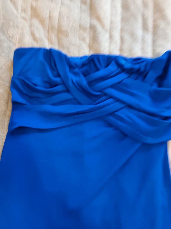 robe bustier bleu roi - photo numéro 2