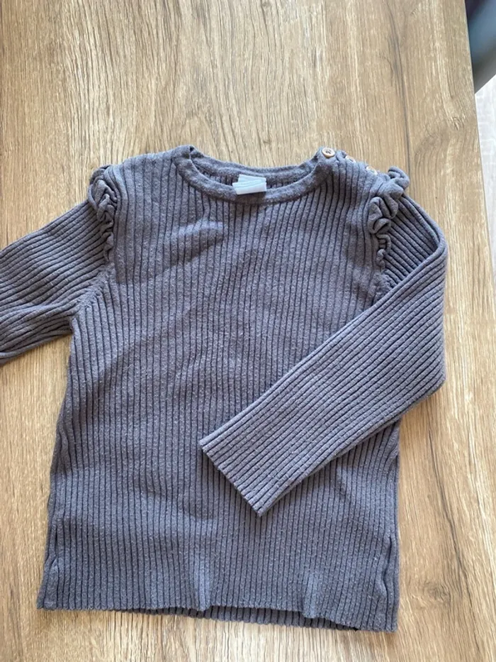 T-shirt chaud manche longue taille 1/2 ans