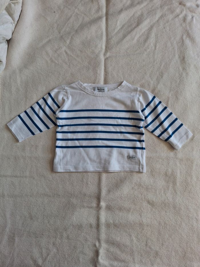 Teeshirt marinière pour bébé garçon ou fille 2 ans