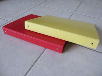 Lot de 2 classeurs rigides 4 anneaux 32 x 25,5 x 4 cm