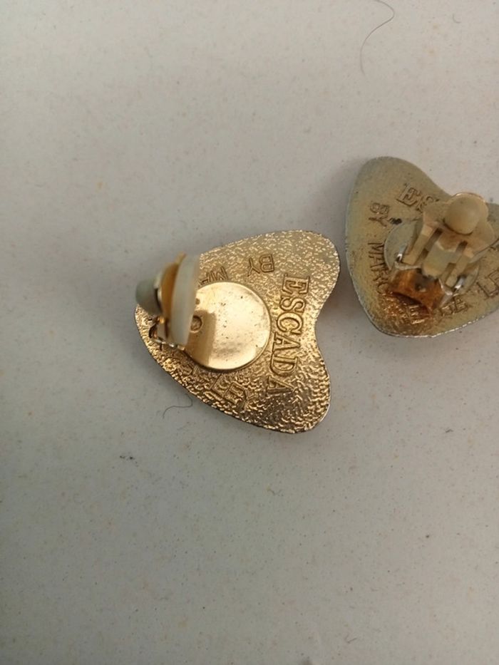 Boucles d'oreilles – Earrings, Pendientes, Ohrringe, Oorbellen, Orecchini – Escada Vintage - photo numéro 3
