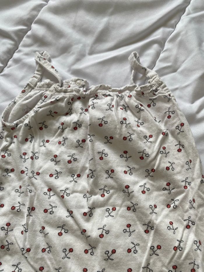 Combishort cerise taille 2 ans