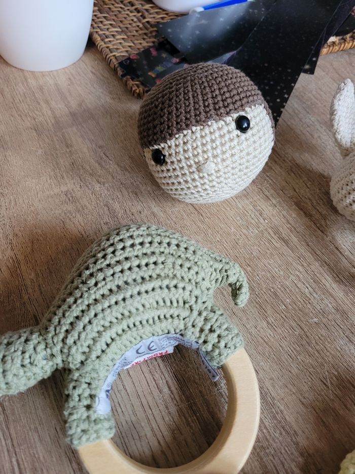 Jeux baby  en bois et crochet - photo numéro 2