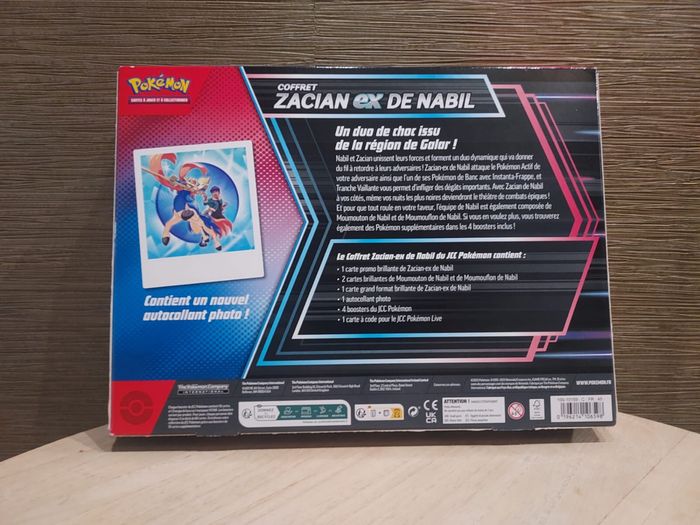 Coffret Zacian Ex de Nabil - photo numéro 4