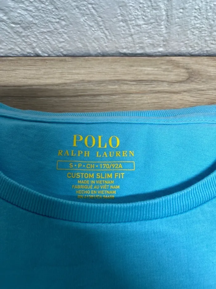 T-shirt Ralph Lauren - couleur bleu clair - taille S - photo numéro 3
