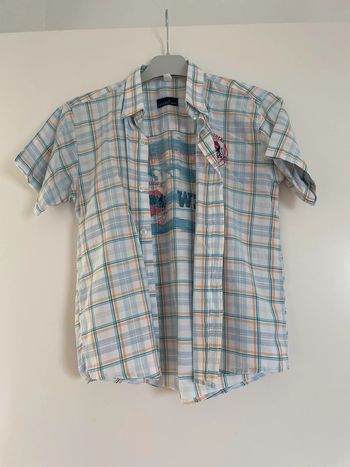 Chemise San & Ric à carreaux multicolores