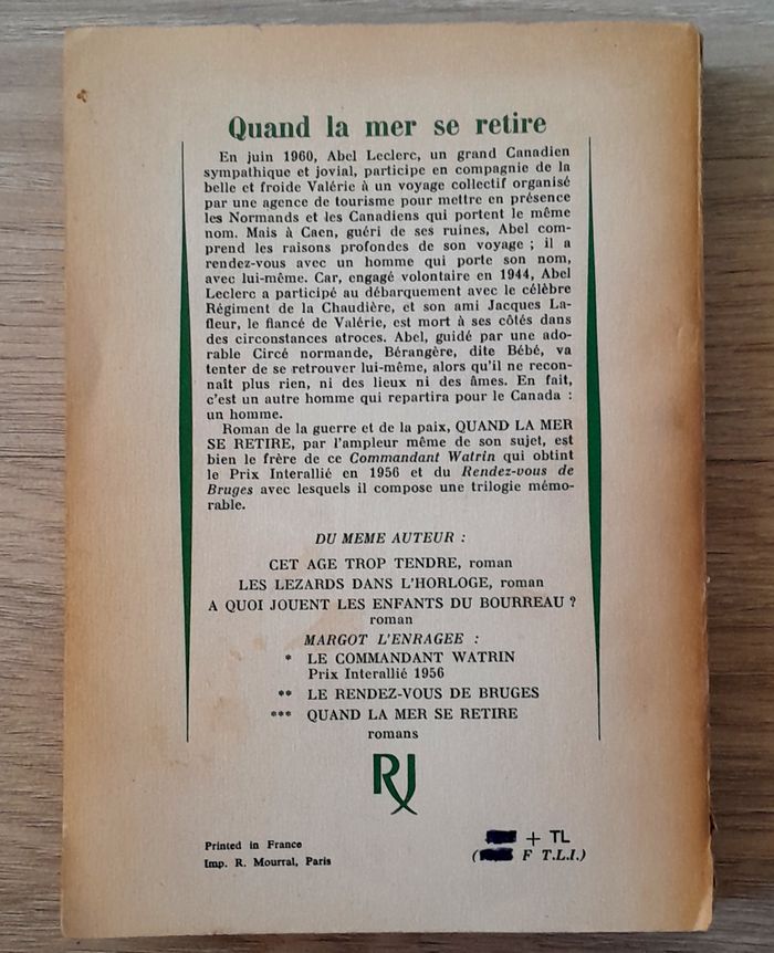 quand la mer se retire - armand lanoux - photo numéro 3