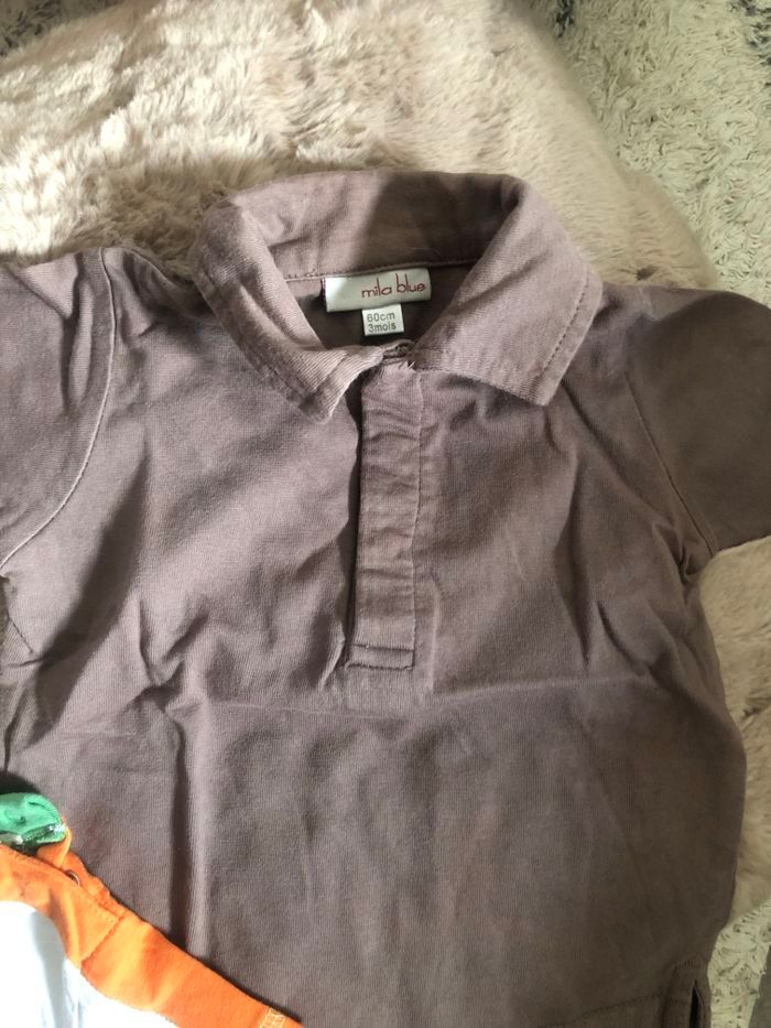 Lot de tee-shirts manches courtes 3 mois La compagnie des petits - photo numéro 2