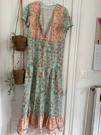 Robe longue colorée été