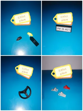 Thème* pièces détachées / volant plaque, d'immatriculation & cale roue