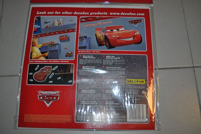 Décoration murale Cars 3D decofun fluorescent - photo numéro 3