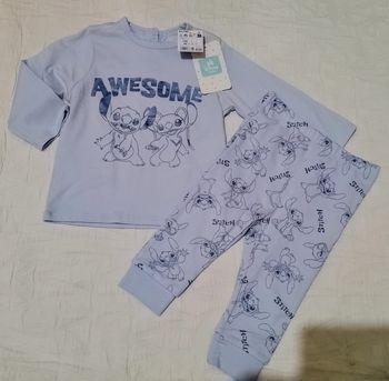 Disney pyjama 2 pièces coton stitch 12 mois