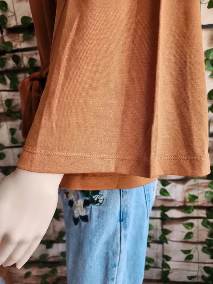 🌸Blouse fluide Camel Peppercorn Neuve Taille 36🌸 - photo numéro 4