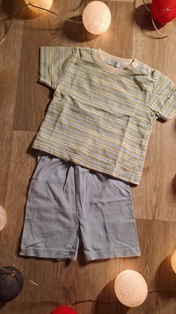 Ensemble short t-shirt manches courtes garçon taille 3 mois