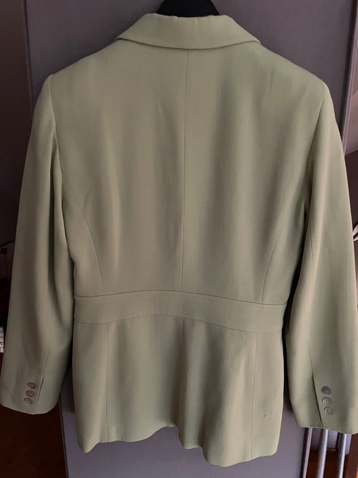 Veste tailleur -blaser vert anis - photo numéro 2