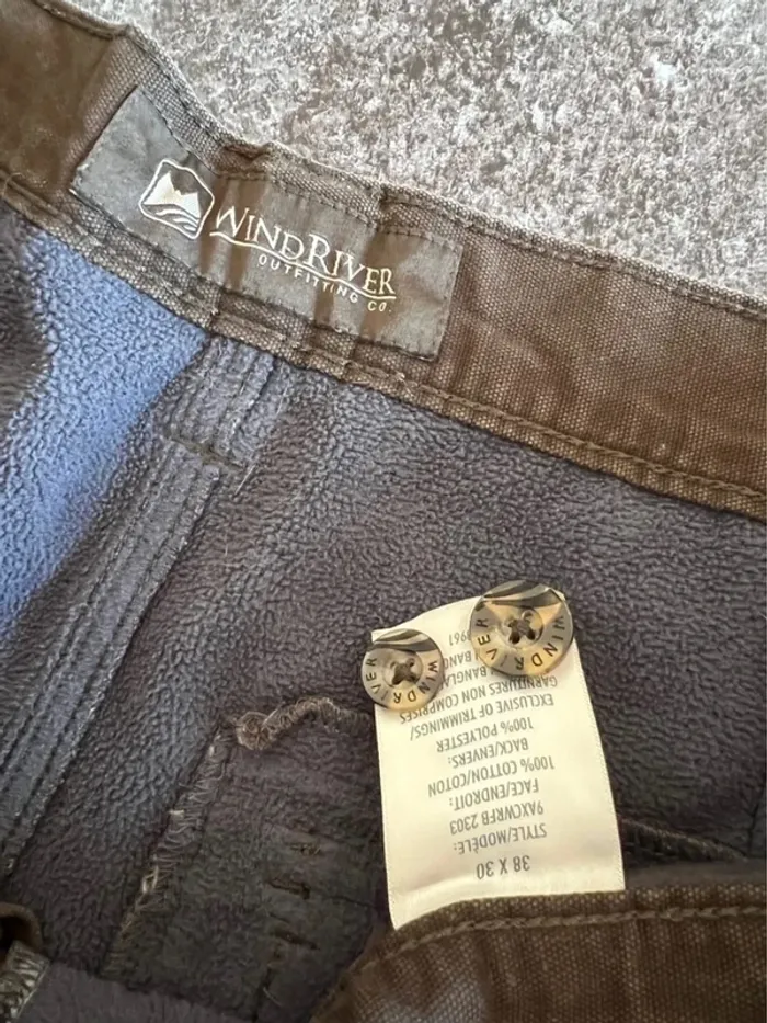 Short jean marron homme WindRiver 38x30 Pantaloncini carpentiere uomo Zimmermannsshorts Herren - photo numéro 4