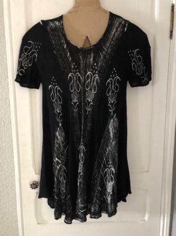 BB21- Robe ample noir/blanc T Unique (40/46) NEUVE