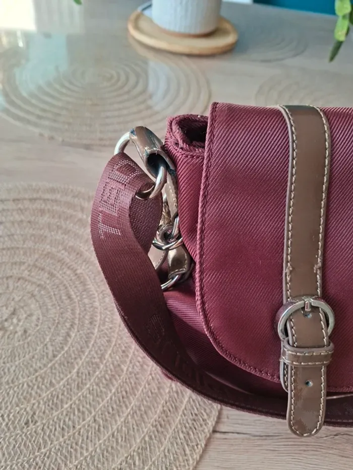 Sac bandoulière Ted Lapidus bordeaux - photo numéro 5