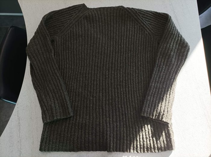 Pull vert kaki femme - photo numéro 2