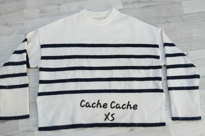 Pull à rayures cache cache