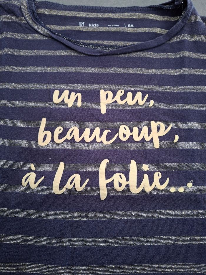 Tee-shirt ML - 6 ans - - photo numéro 3