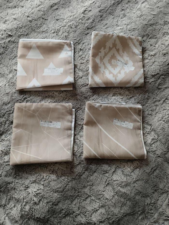 Lot de 4 housses de coussin 40x40cm
