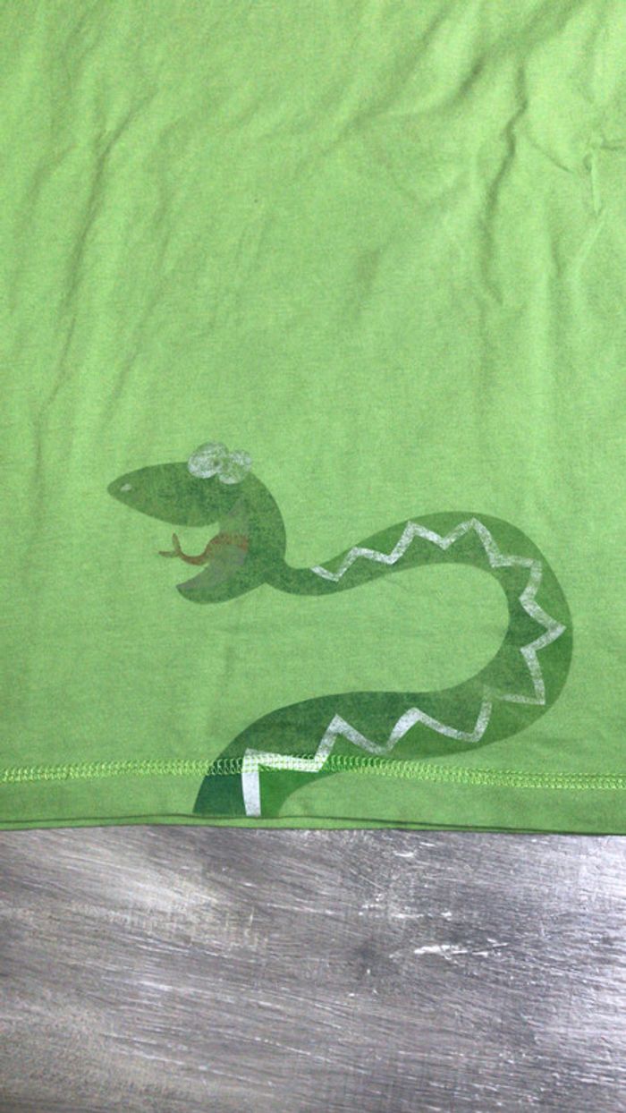 Tee-Shirt vert et brun. - photo numéro 3