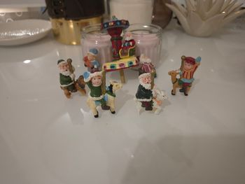 🎠 Lot Figurines Vintage Carrousel – Boîte à musique – Résine