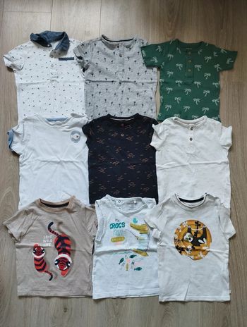 Lot t-shirts manches courtes garçon 18 mois