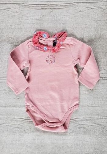 Body fille 6 mois rose Sergent Majo