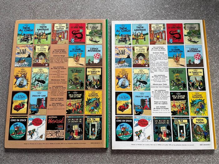 Lot de deux BD Tintin - photo numéro 2
