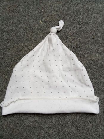 Bonnet mi saison , bébé petit bateau mixte 12 mois , 1 an blanc, coton