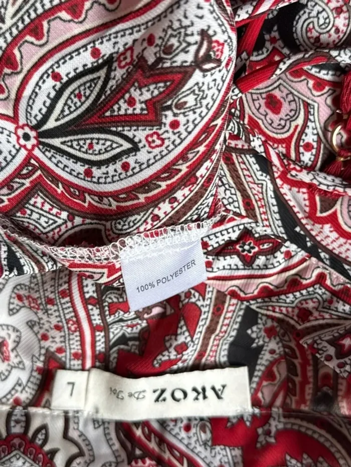 Superbe blouse neuve fluide satinée Amoz 🌸 L 40 - photo numéro 8