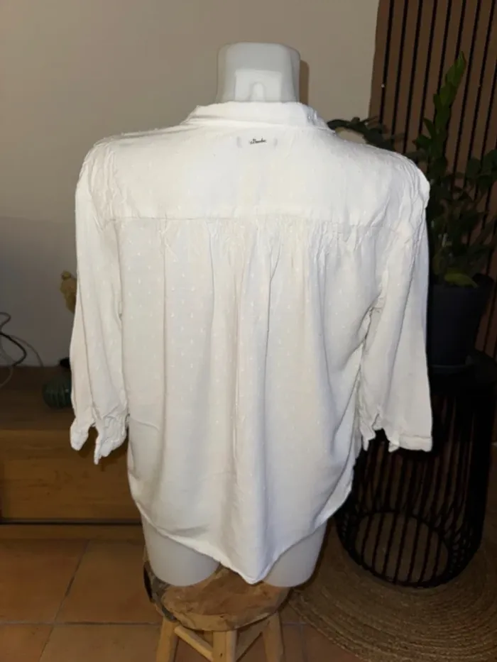 Chemise Bonobo blanche plumetis - photo numéro 5