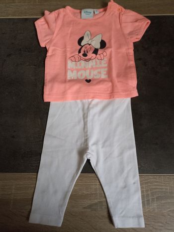 Tee shirt manches courtes Minnie et legging