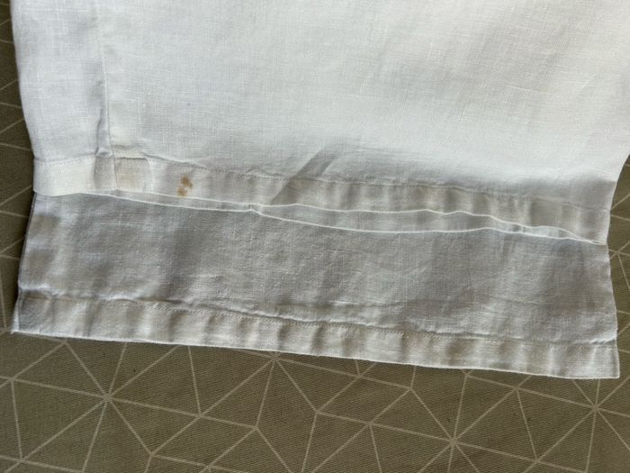 Pantalon lin blanc jambes larges taille EUR 44 - photo numéro 7