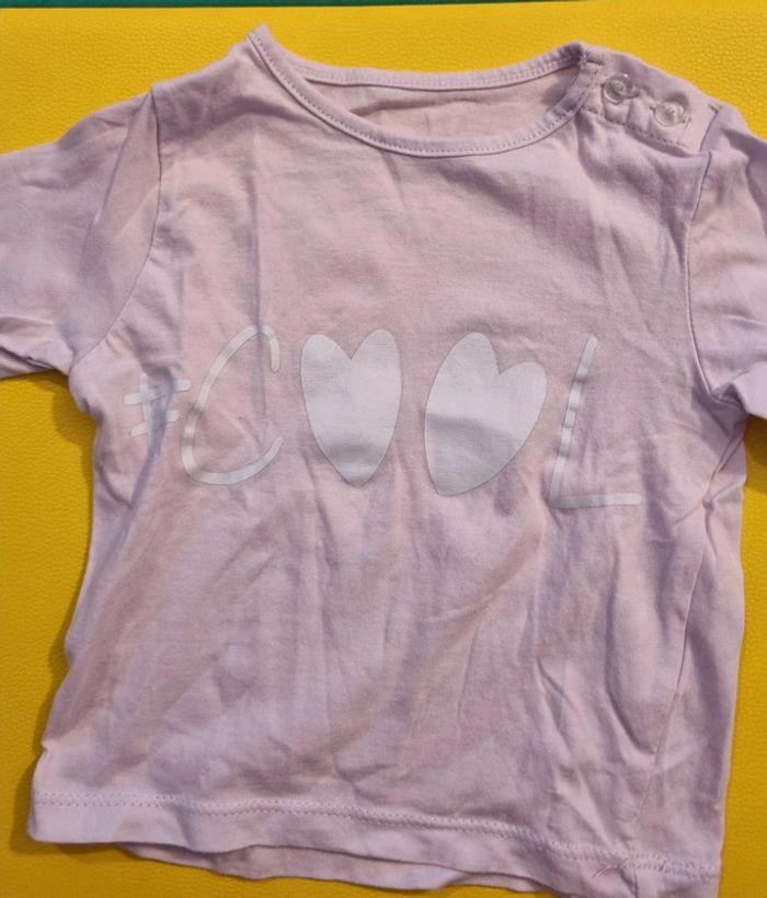 Lot t-shirt ml 9 mois kiabi - photo numéro 4