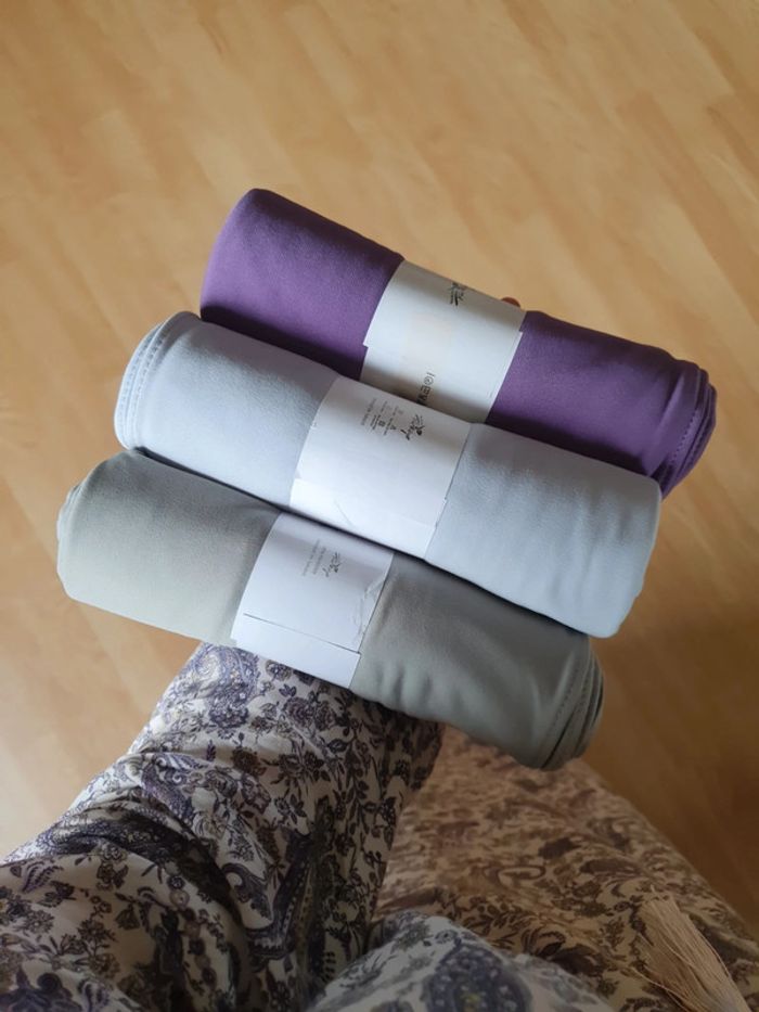 Lot de 3 voiles/hijab en jersey premium luxe - photo numéro 6