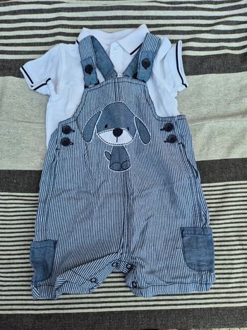 Ensemble salopette polo