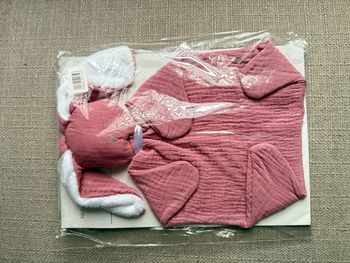 Doudou lapin rose pale fille