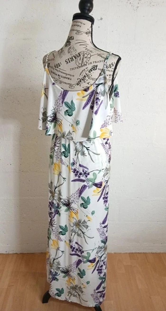 🌿 Robe longue fluide fleurie – Taille L/XL – Marque J.Stars – Très bon état - photo numéro 5