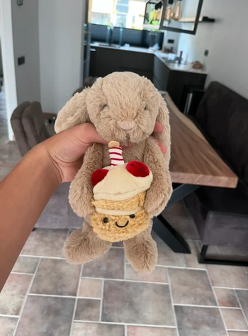 Jellycat timide beige lapin anniversaire