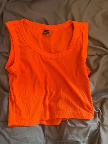 Top orange vif côtelé SHEIN – Parfait état