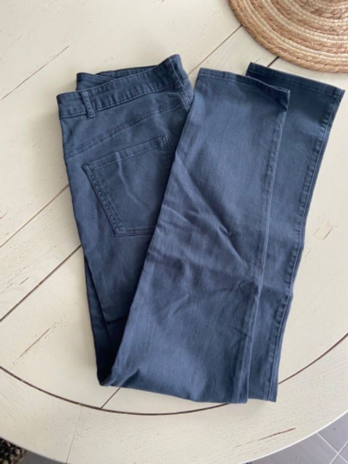 Jeans gris bleu 42
