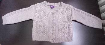 Gilet gris argenté