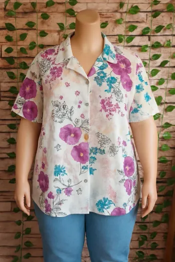 🌸Blouse/Chemisette Gabriella Vicenza Neuve Taille 46/48🌸