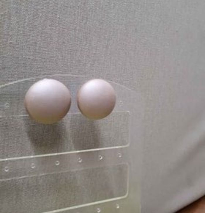 Boucles d'oreilles clips violet mat - photo numéro 3