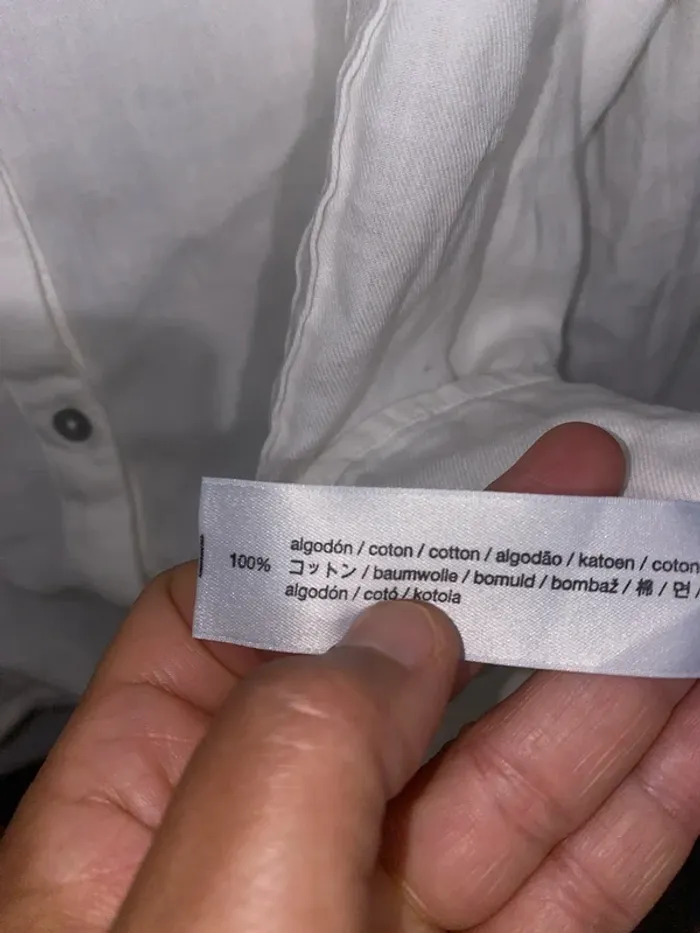 Chemise brodée col v Taille L - photo numéro 7