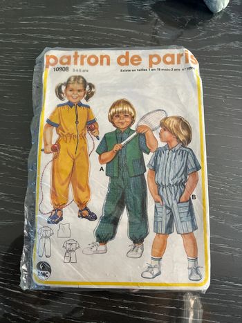 Patron de Paris Dmc : 3,4 et 5 ans